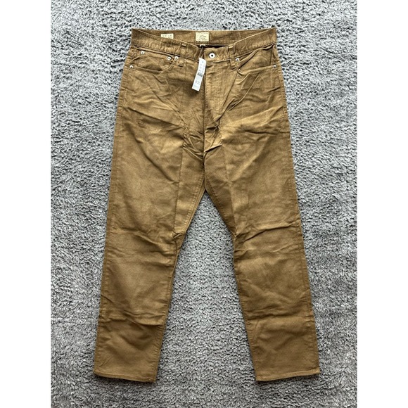 NWT Crew Cotton Classic Straight Fit Corduroy Pants Brown